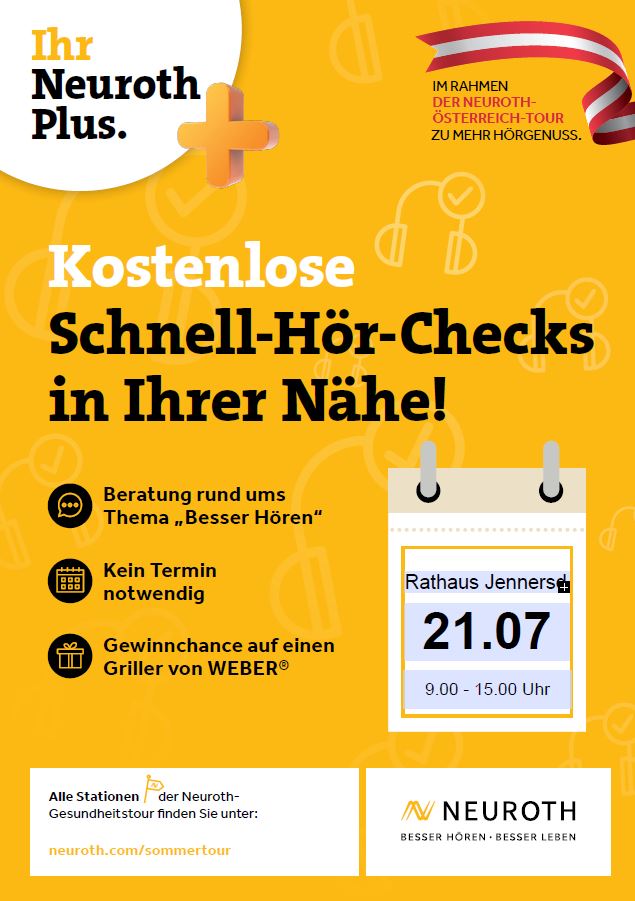 Kostenlose Schnell-Hör-Checks in Jennersdorf